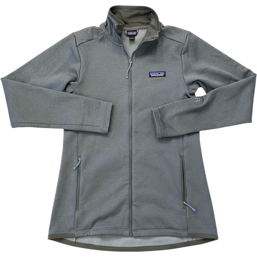 Patagonia R1 Daily Jacket Women Small Grey Full Zip Fleece Layering Coat